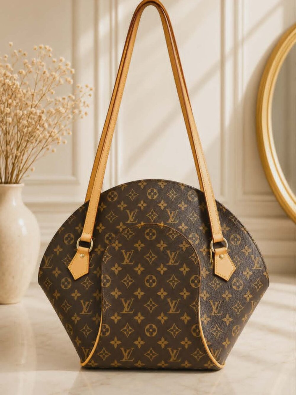 Authentic Louis Vuitton Monogram Ellipse Shopping Tote Shoulder Bag Vintage